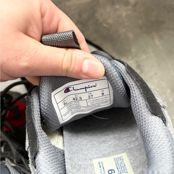 Champion OT Alter 1 mens sneakers size 9 grey red - Picture 4 of 9